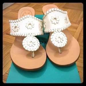 Jack Rogers white wedge sandal
